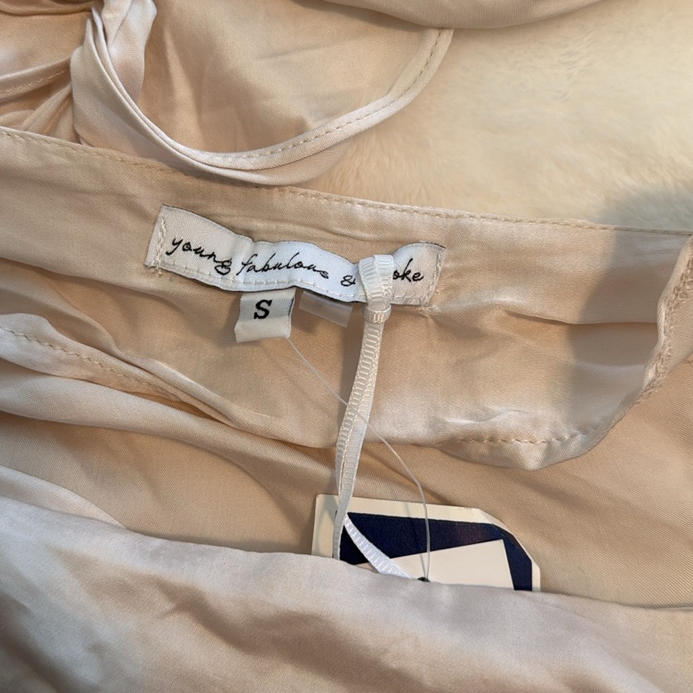 ✨2xHP✨ NWT Young Fabulous & Broke febe ivory dress - Picture 7 of 13